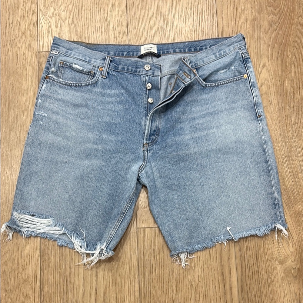 Citizens Of Humanity Light Blue Jean Shorts
